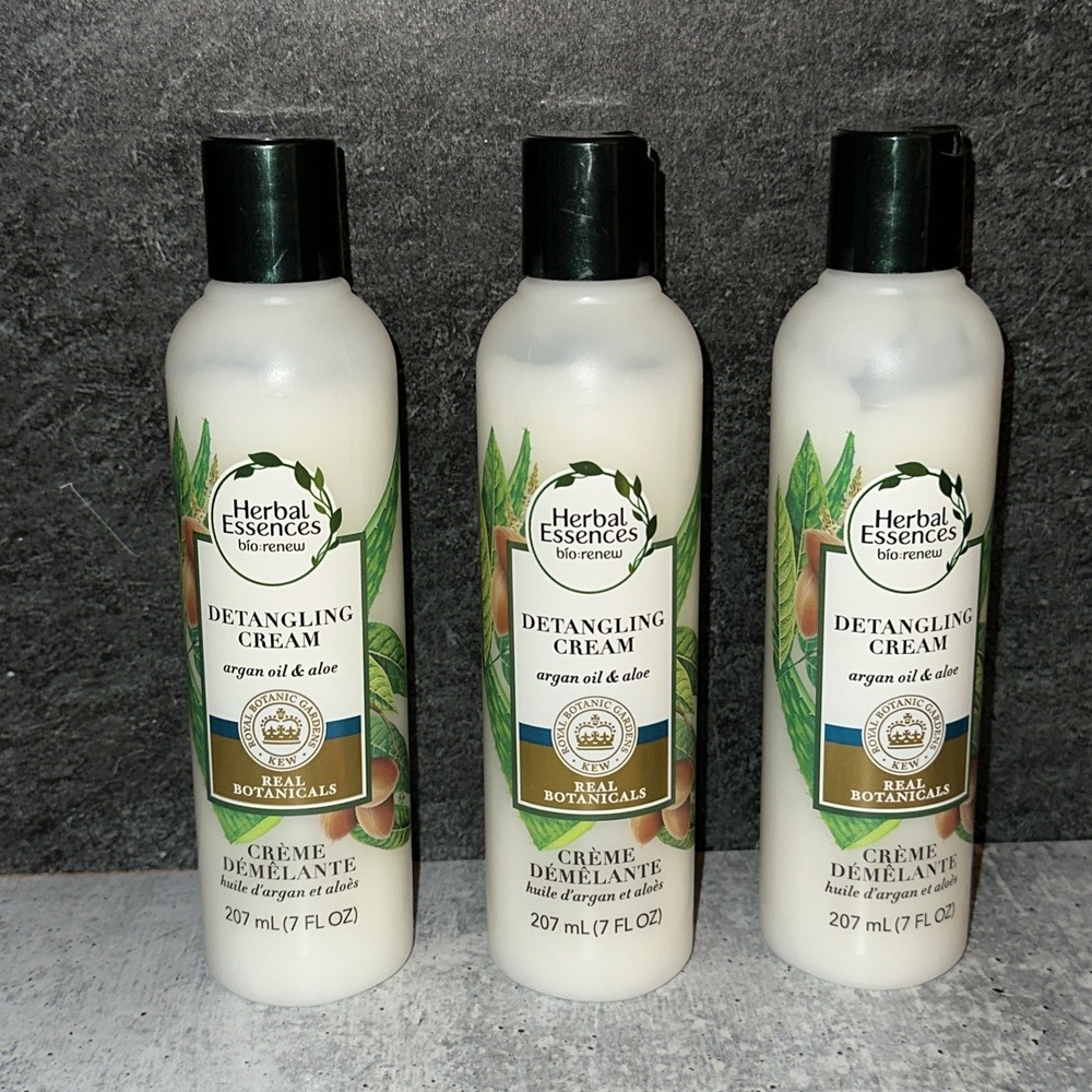 3 Herbal Essences bio:renew Detangling Cream Argan Aloe 7 oz.